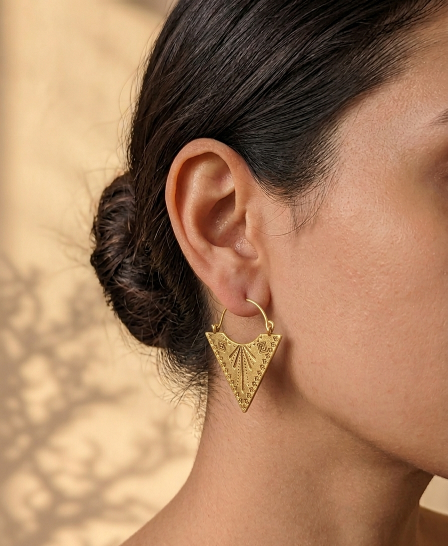 Boucles d'oreilles Trigo B